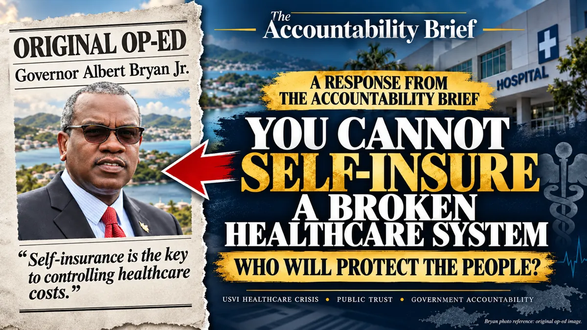 USVI healthcare editorial illustration